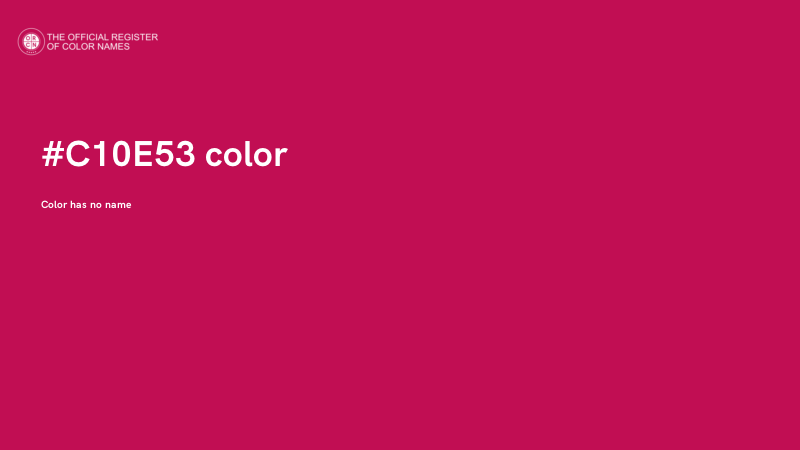 #C10E53 color image