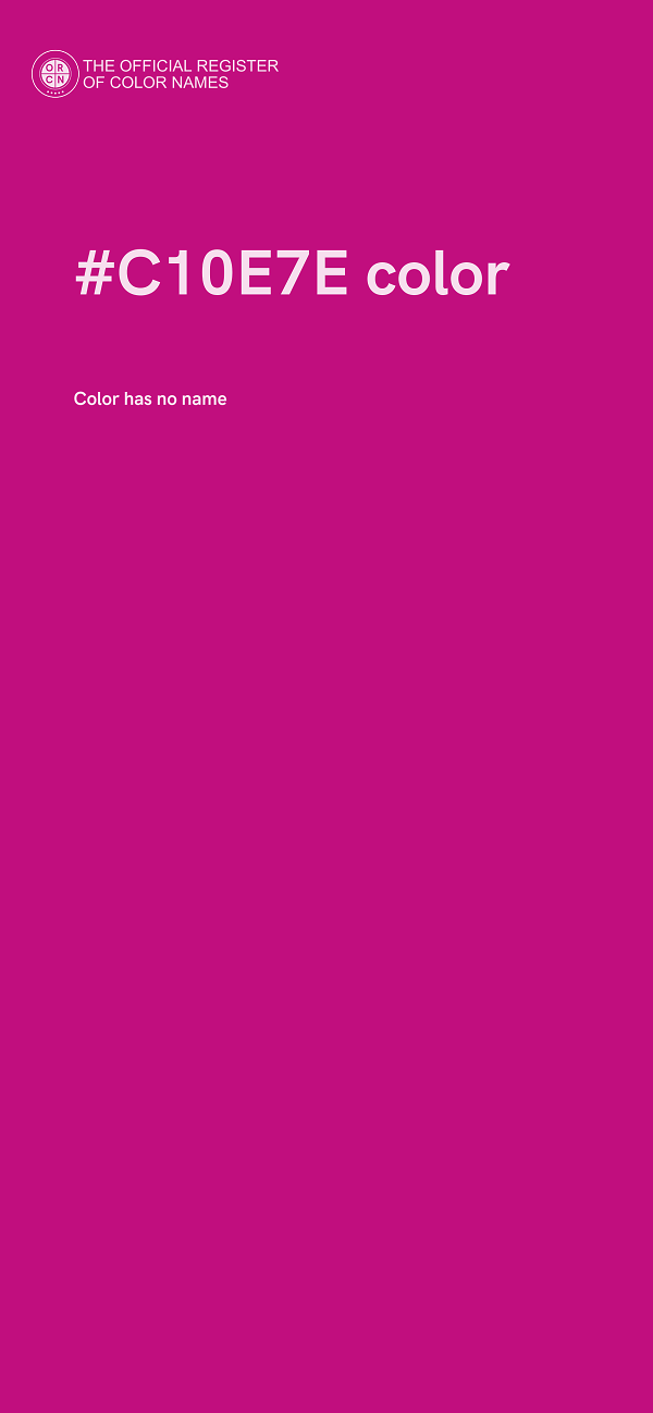 #C10E7E color image