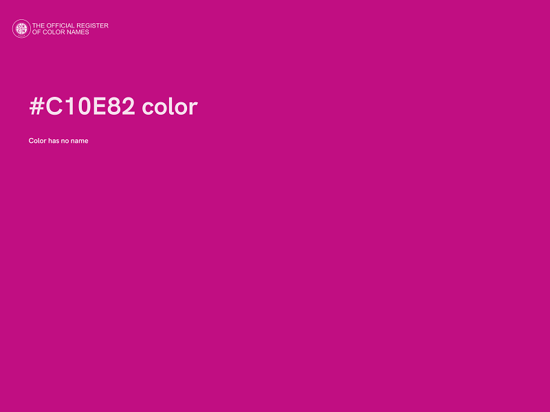 #C10E82 color image