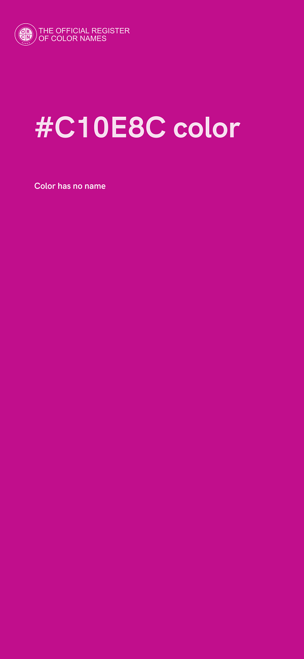 #C10E8C color image