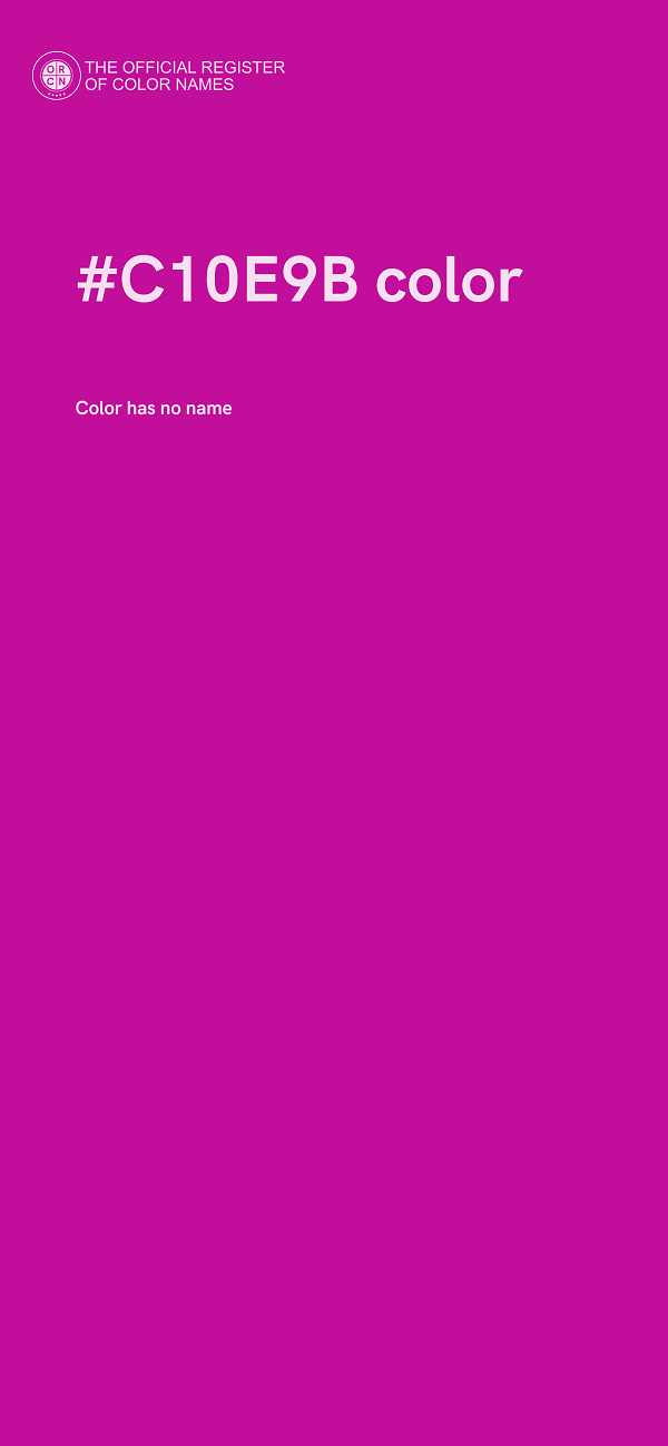 #C10E9B color image