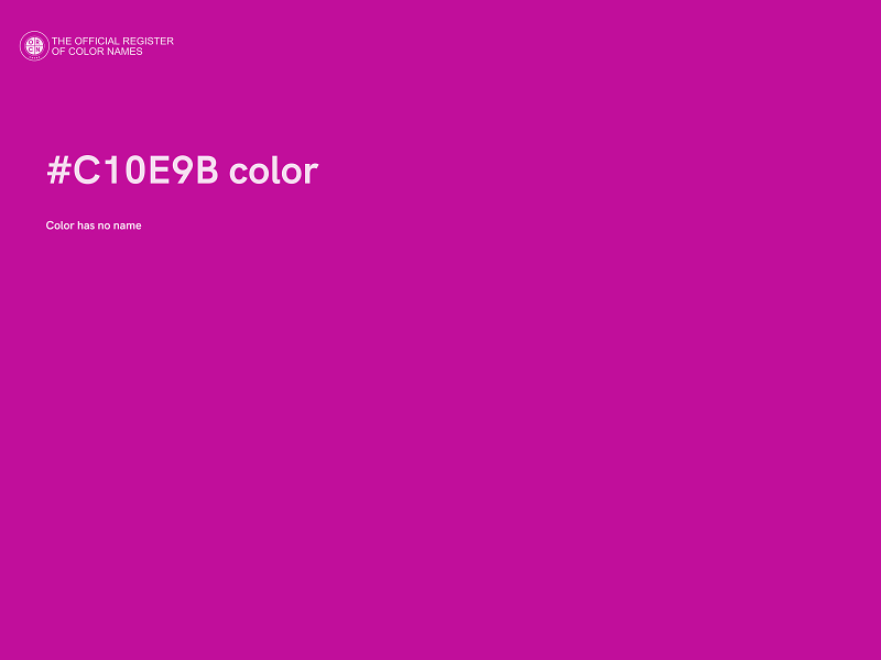 #C10E9B color image