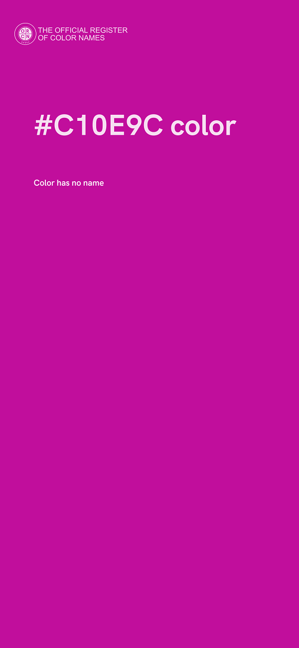 #C10E9C color image