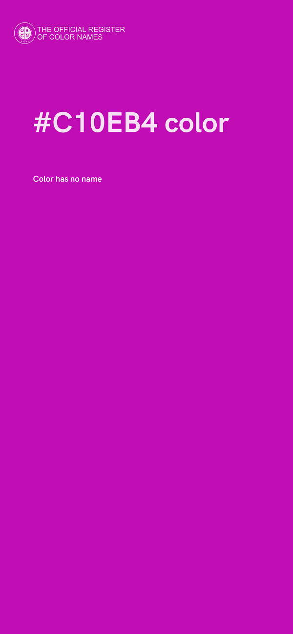 #C10EB4 color image