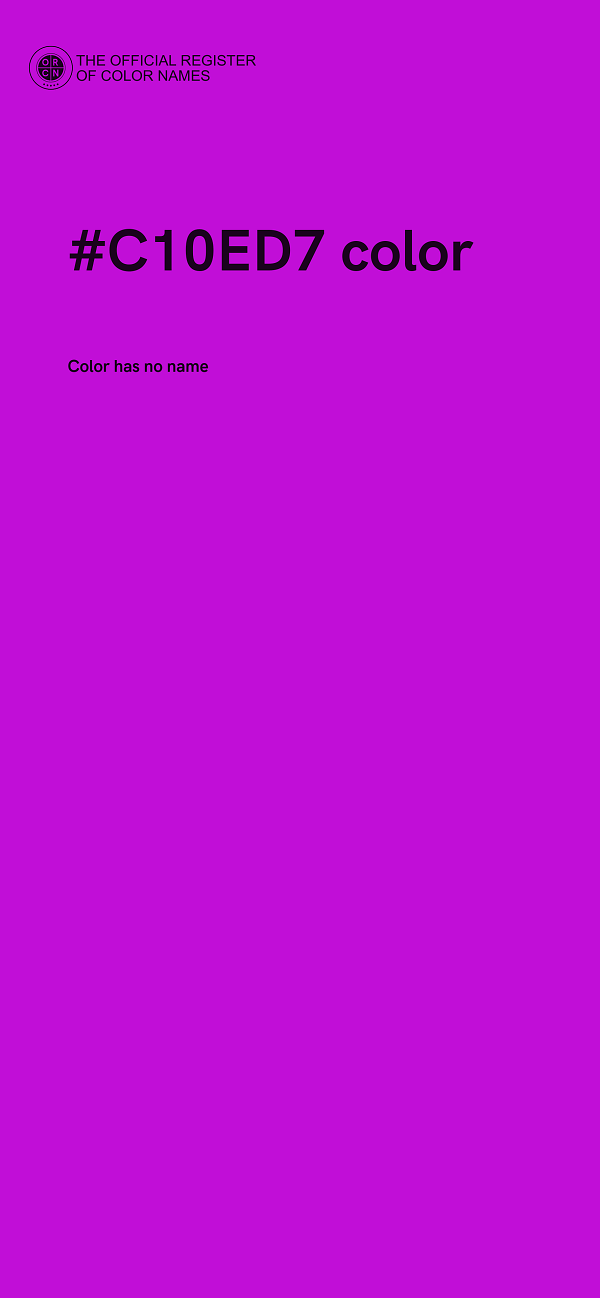 #C10ED7 color image