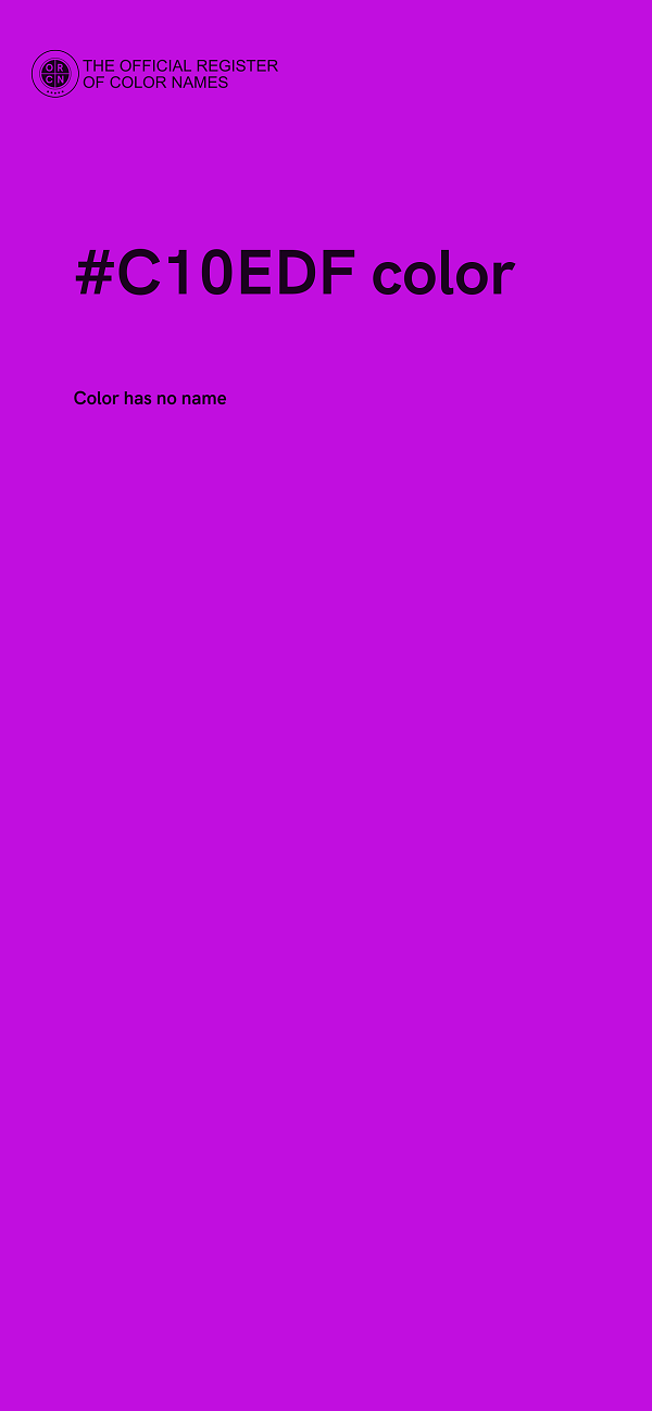 #C10EDF color image
