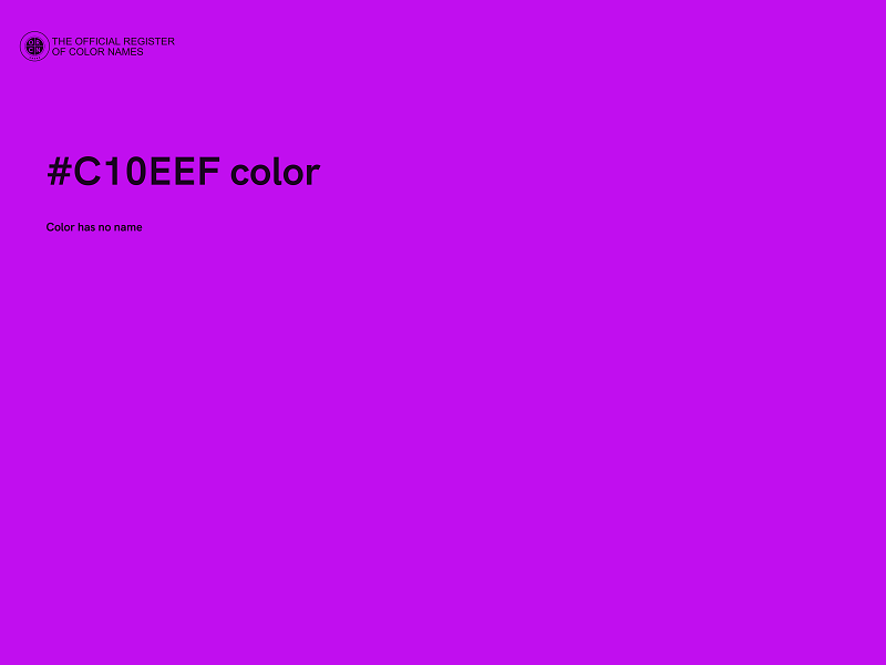 #C10EEF color image
