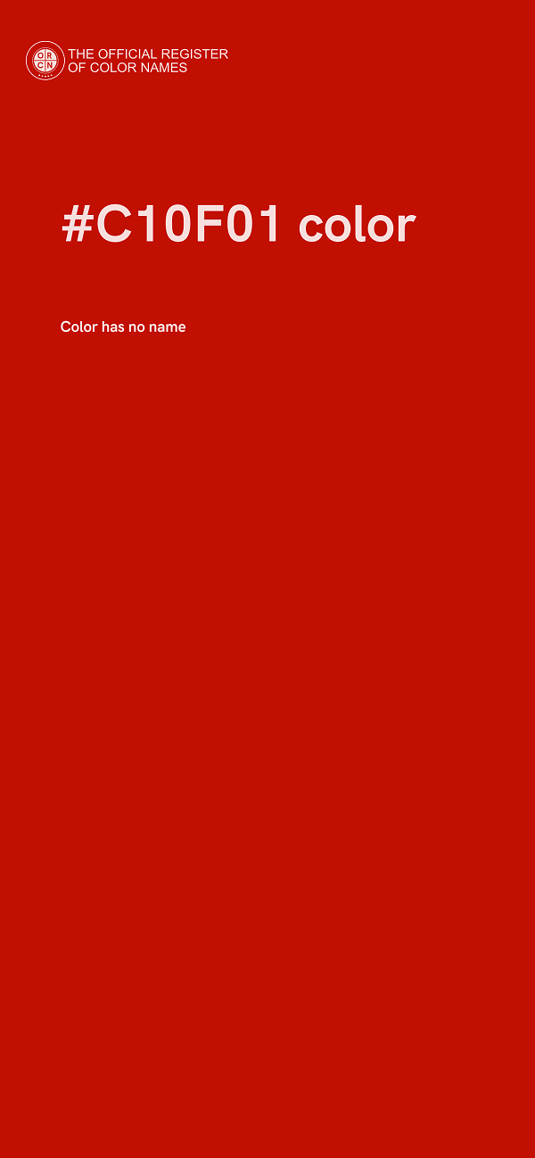 #C10F01 color image