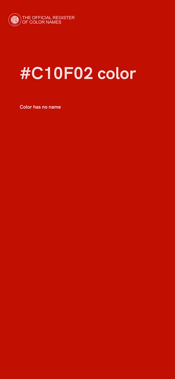 #C10F02 color image