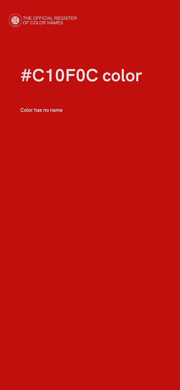 #C10F0C color image