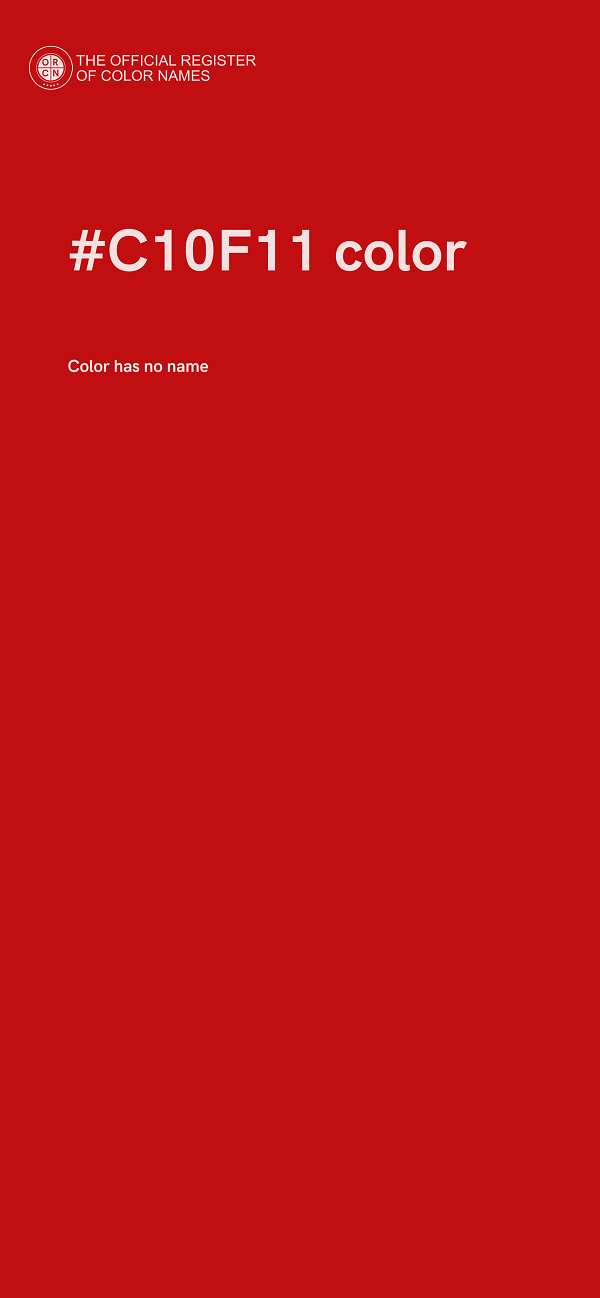 #C10F11 color image