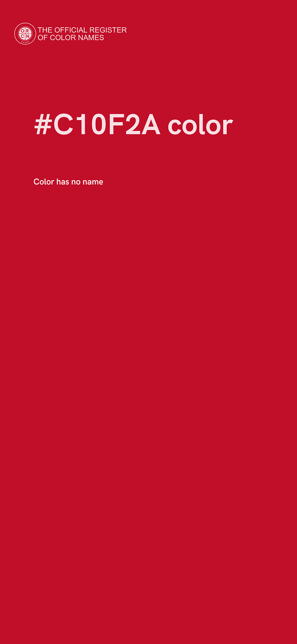 #C10F2A color image