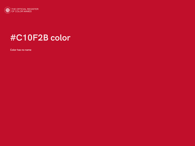 #C10F2B color image