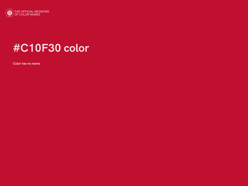 #C10F30 color image