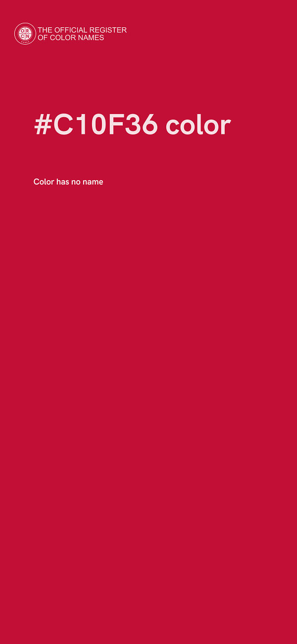 #C10F36 color image