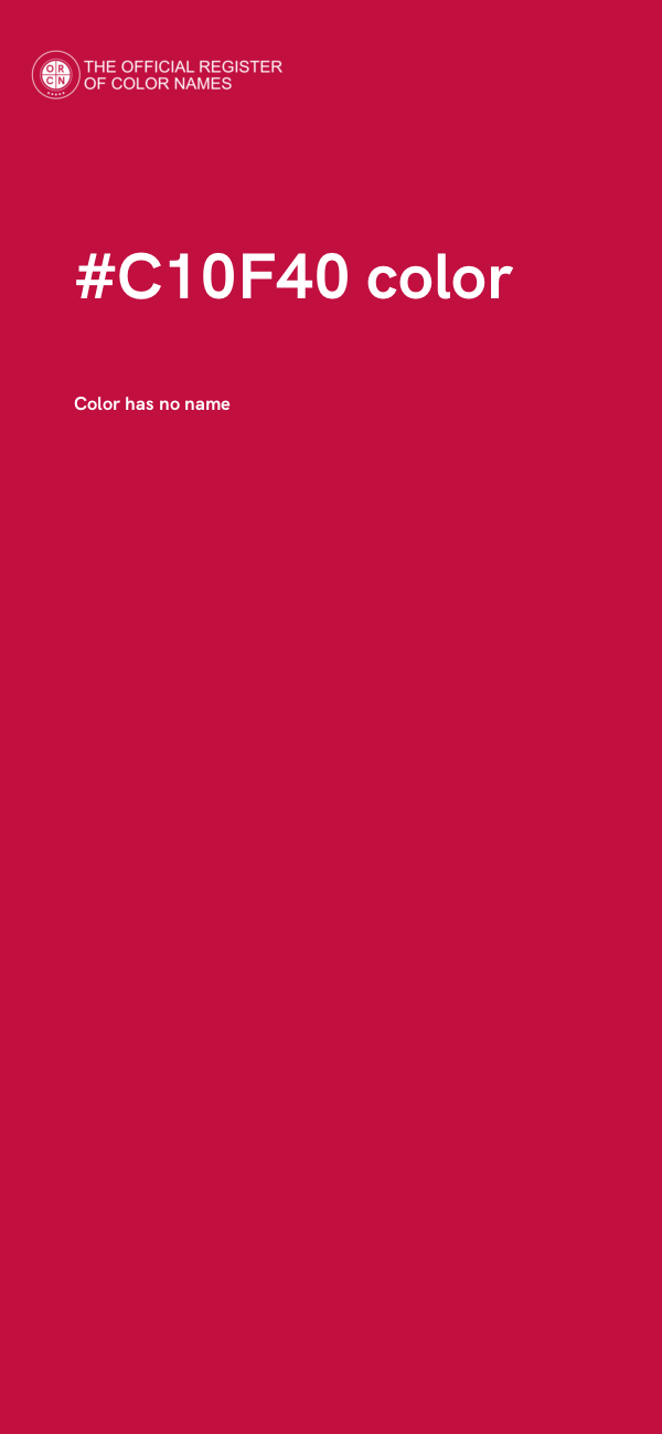 #C10F40 color image