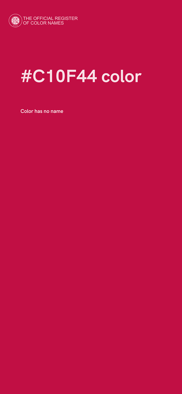 #C10F44 color image