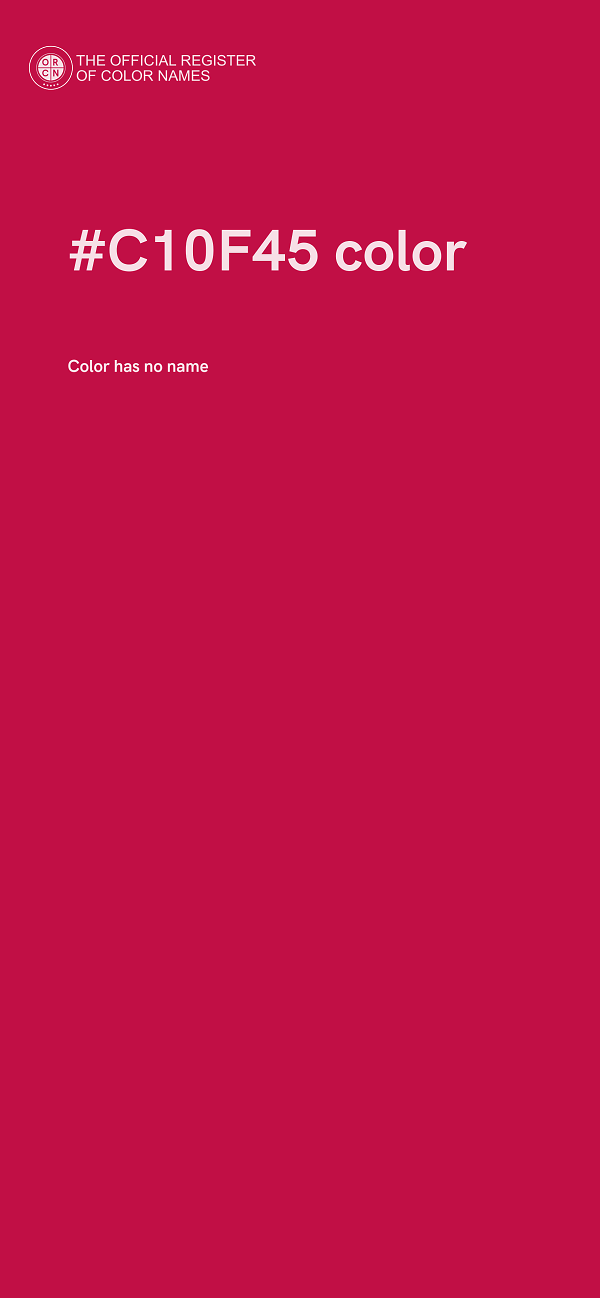 #C10F45 color image