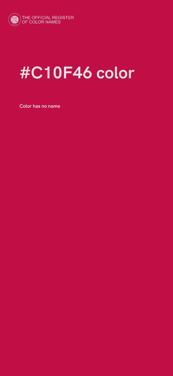 #C10F46 color image
