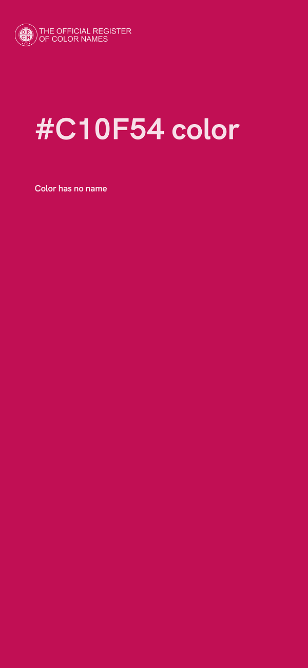 #C10F54 color image