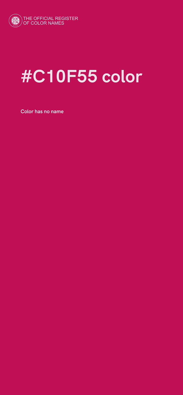 #C10F55 color image