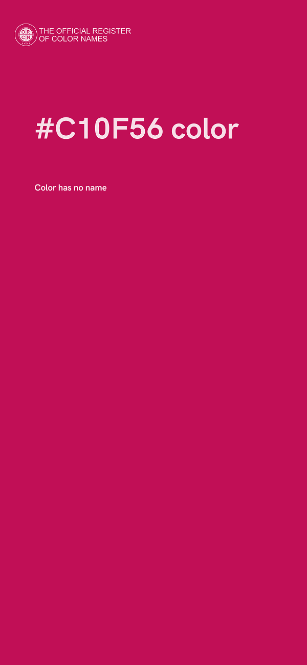 #C10F56 color image