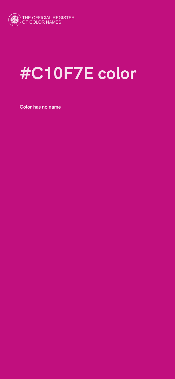 #C10F7E color image