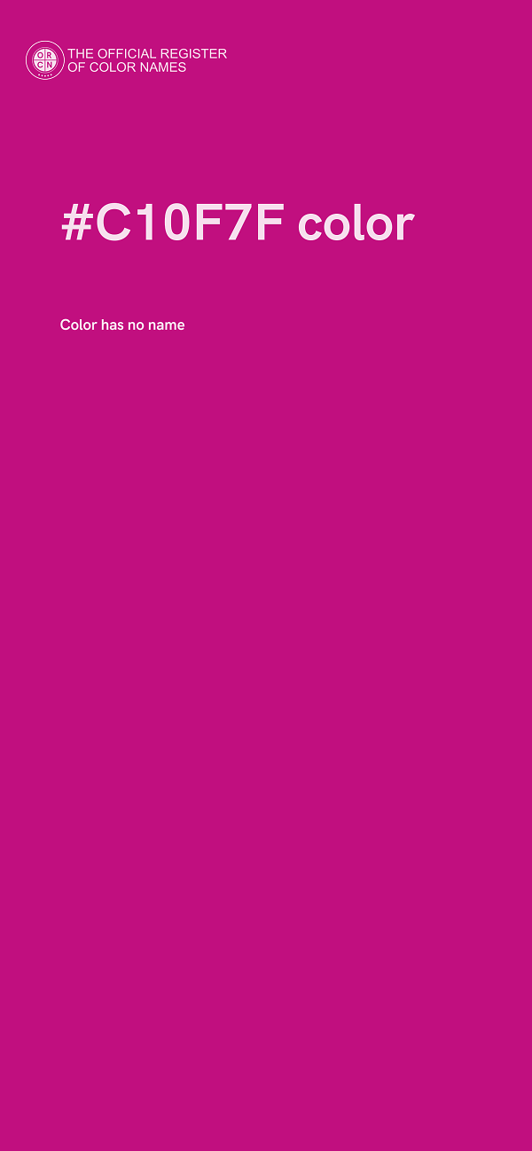 #C10F7F color image