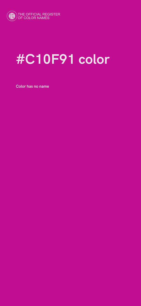 #C10F91 color image