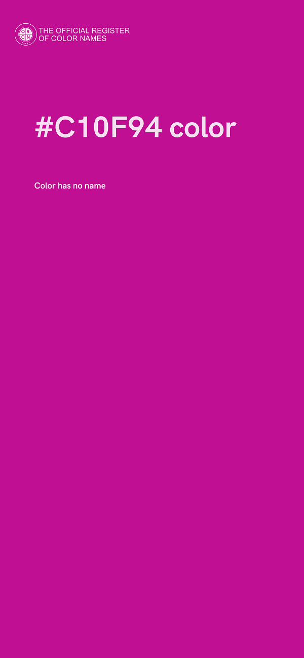 #C10F94 color image