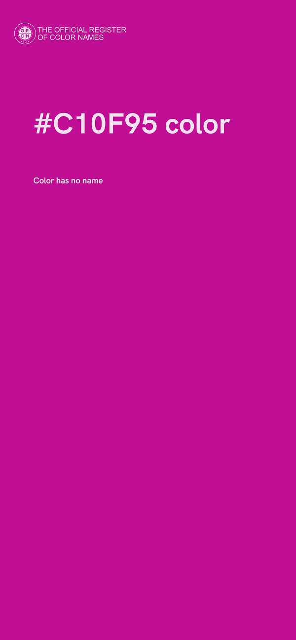 #C10F95 color image
