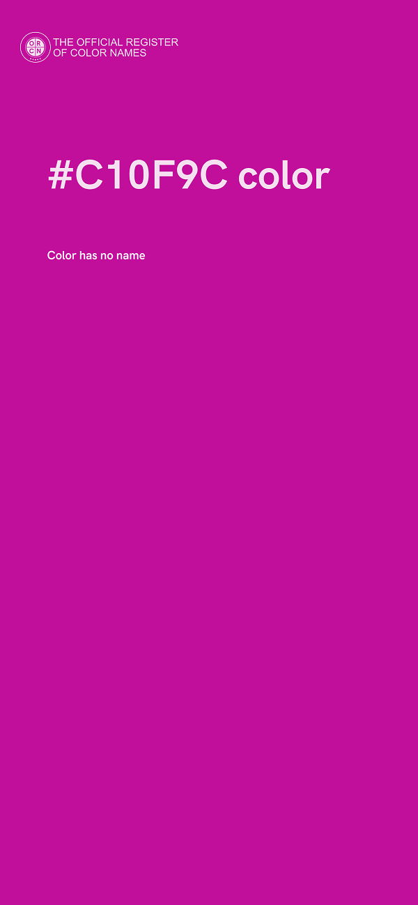 #C10F9C color image