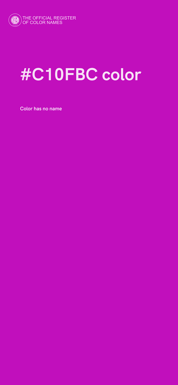 #C10FBC color image