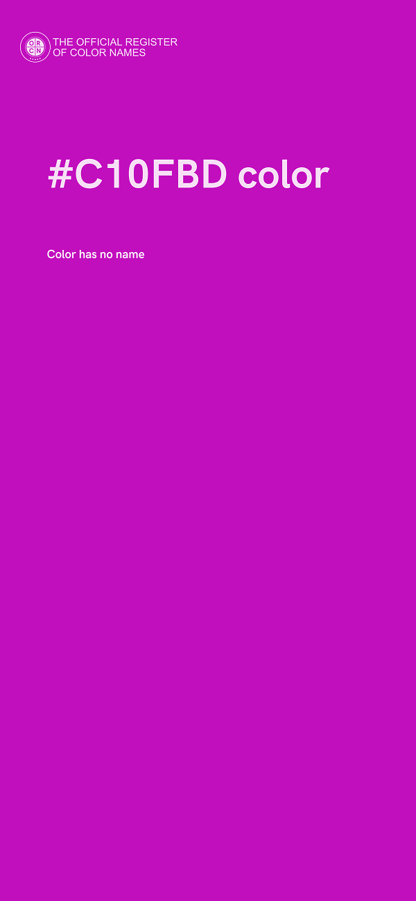 #C10FBD color image
