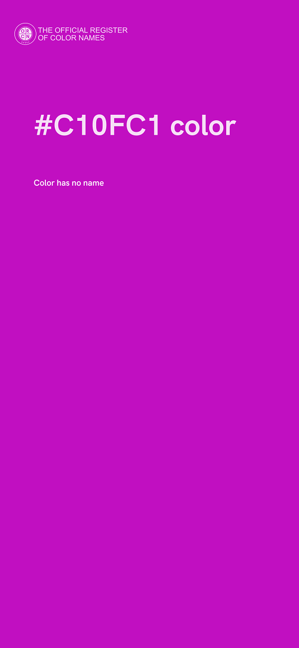 #C10FC1 color image