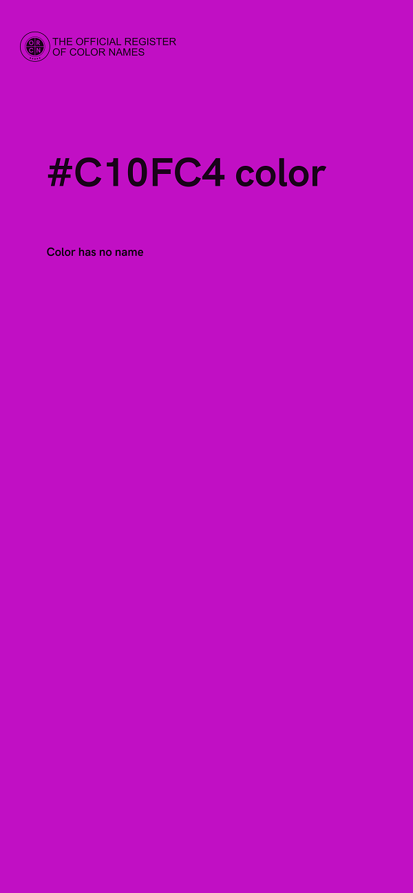 #C10FC4 color image