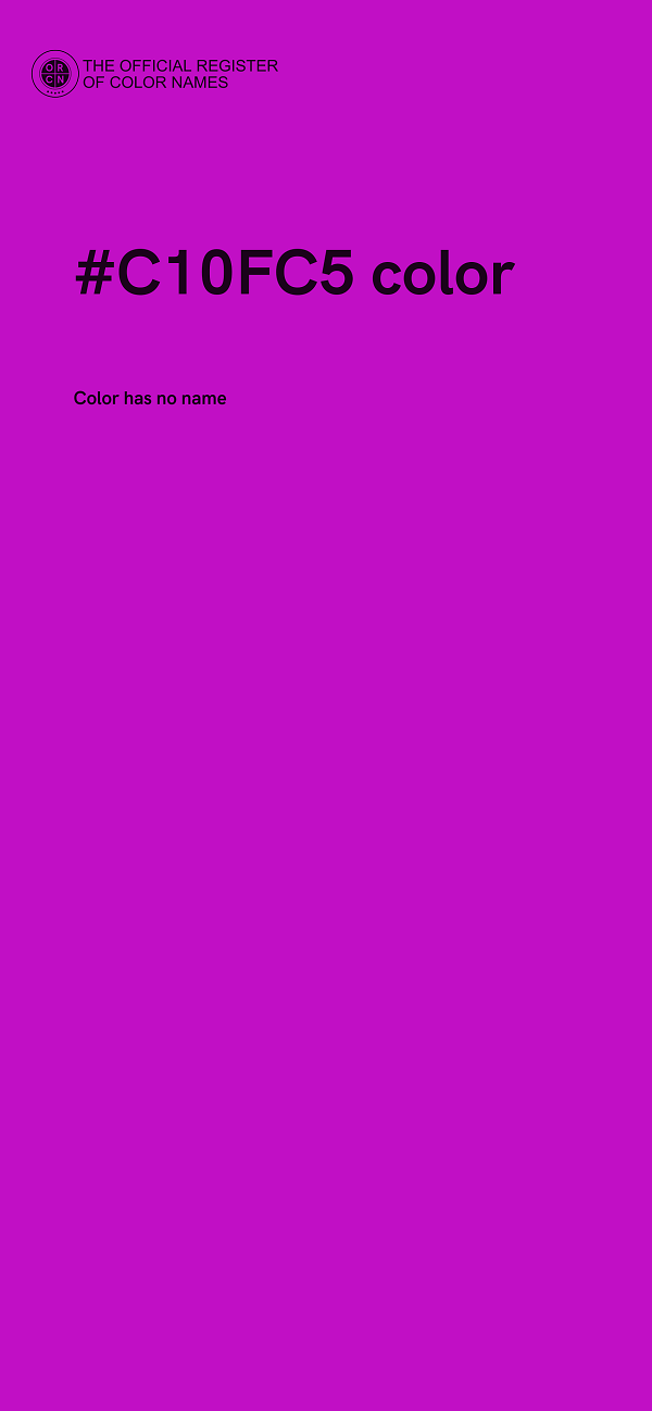 #C10FC5 color image
