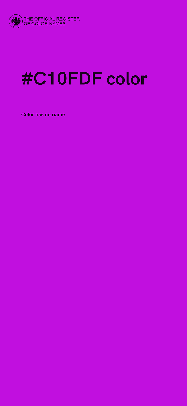 #C10FDF color image