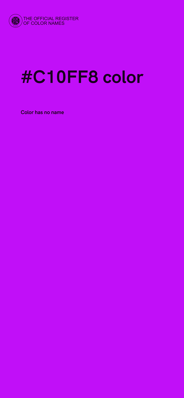 #C10FF8 color image