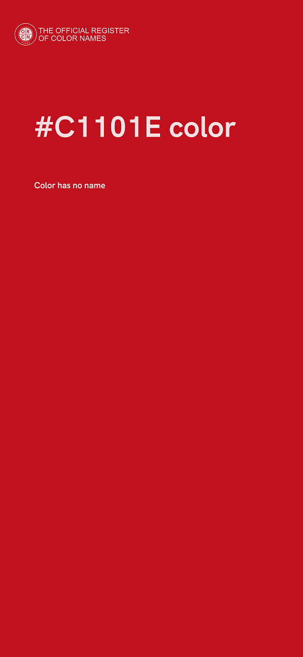 #C1101E color image
