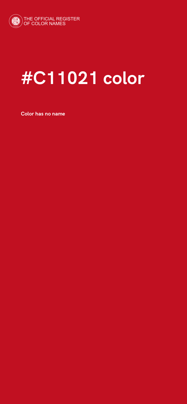 #C11021 color image