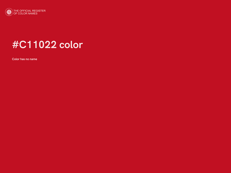 #C11022 color image