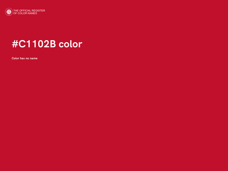 #C1102B color image