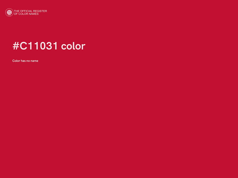 #C11031 color image