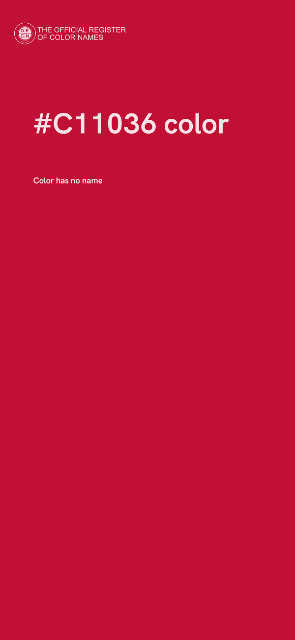 #C11036 color image