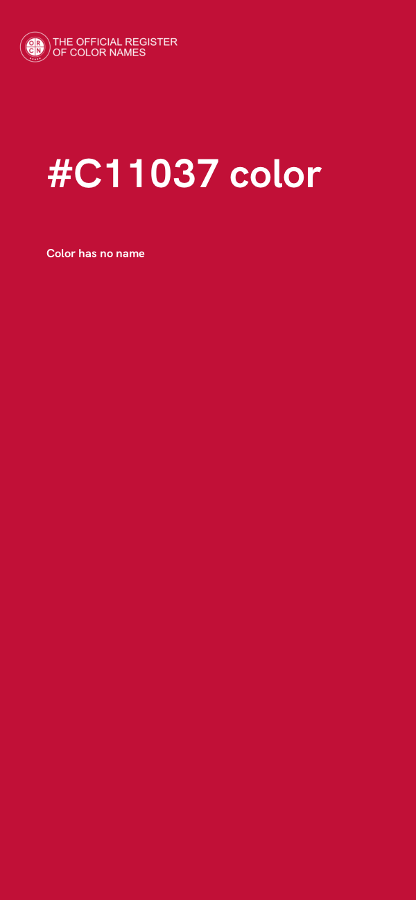 #C11037 color image