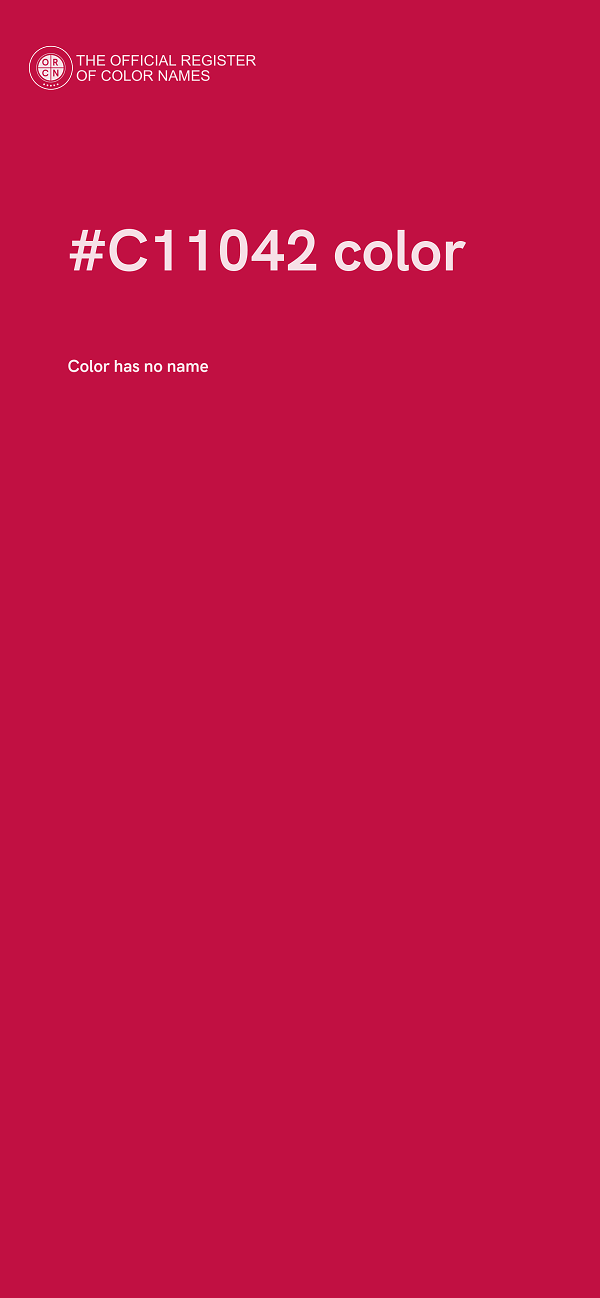 #C11042 color image