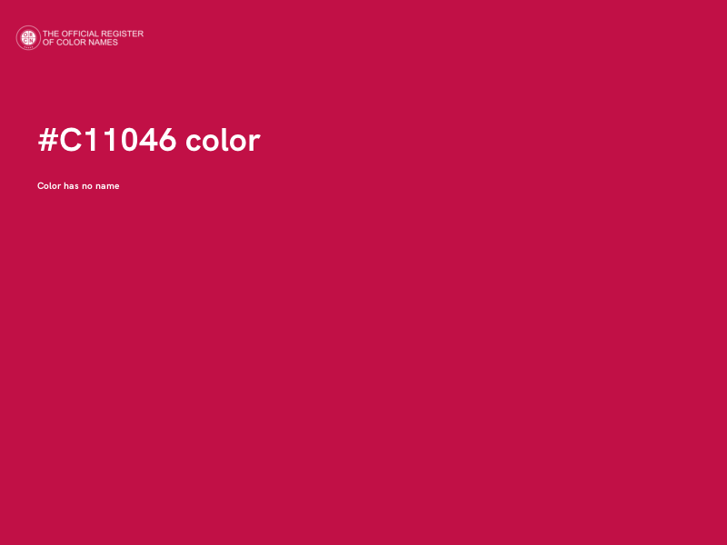 #C11046 color image