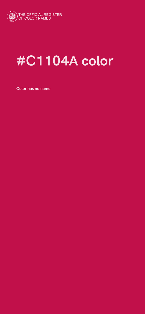#C1104A color image