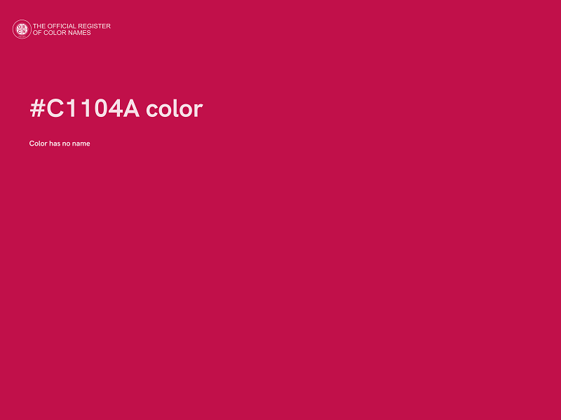 #C1104A color image